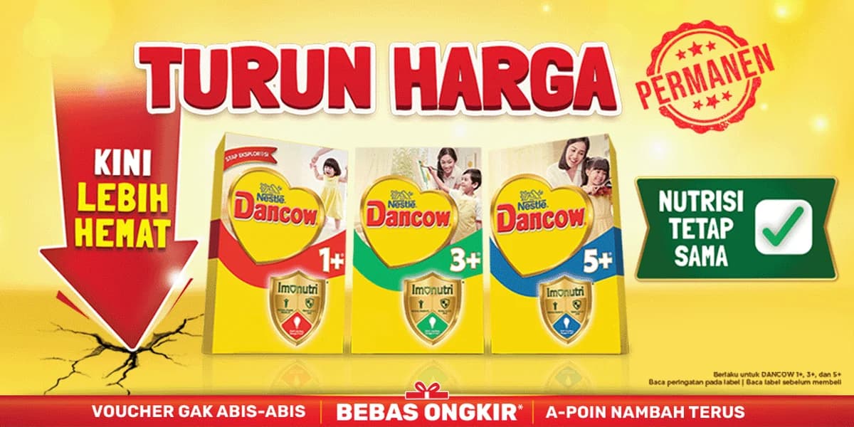 Turun Harga — kini lebih hemat, nutrisi tetap sama
