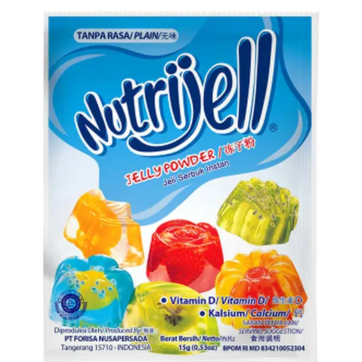 Nutrijell Jeli Serbuk Instan Plain 15 g
