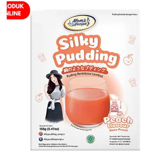 Mom's Recipe Silky Pudding Instan Peach155 g