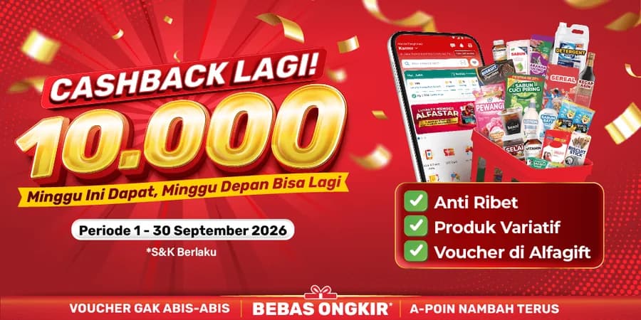 Promo Cashback Lagi — 1-30 September 2026