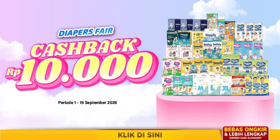 Promo Cashback Diapers — 1-15 September 2026