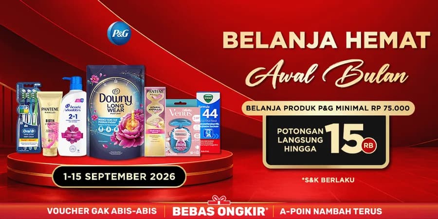 Promo P&G Potongan Langsung 15.000 — 1 - 15 September 2026
