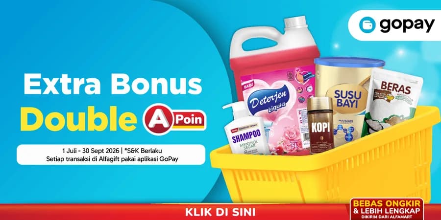 Promo GoPay Double A-Poin 1 Juli - 30 September